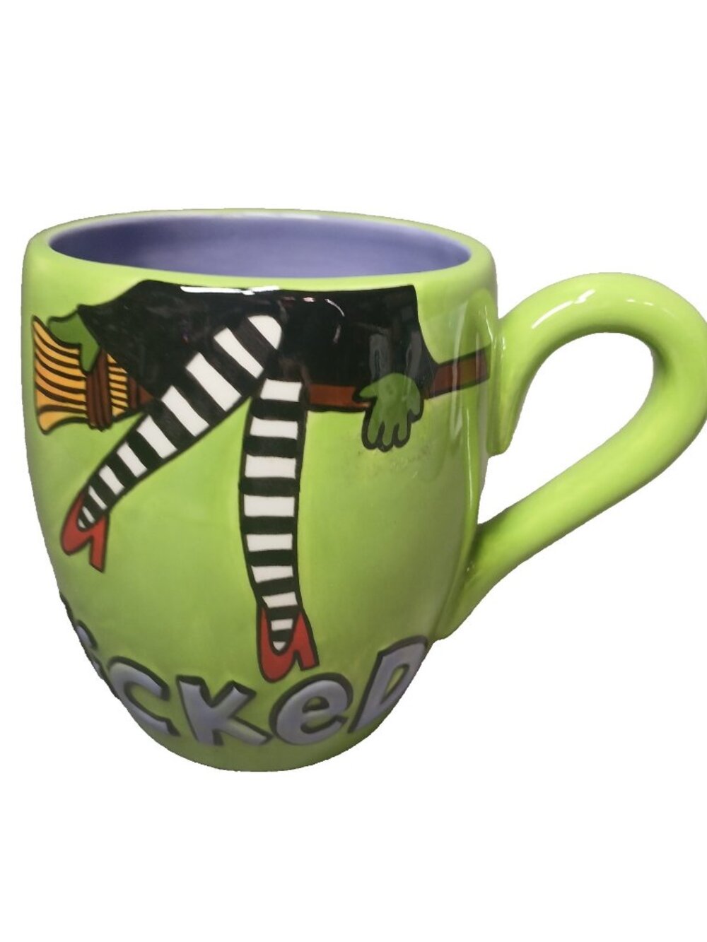 WIcked Green Hand Painted Mug Our Name is Mud Lorrie Veassey NEW with Tags
